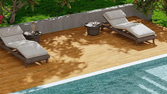 Porcelanato Ebano Relevo Out - Ambiente