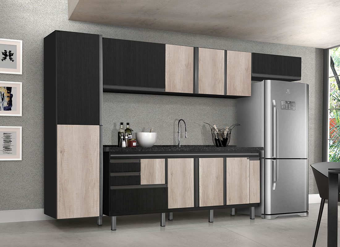 Armário Locatt New elegance Nero Barrique