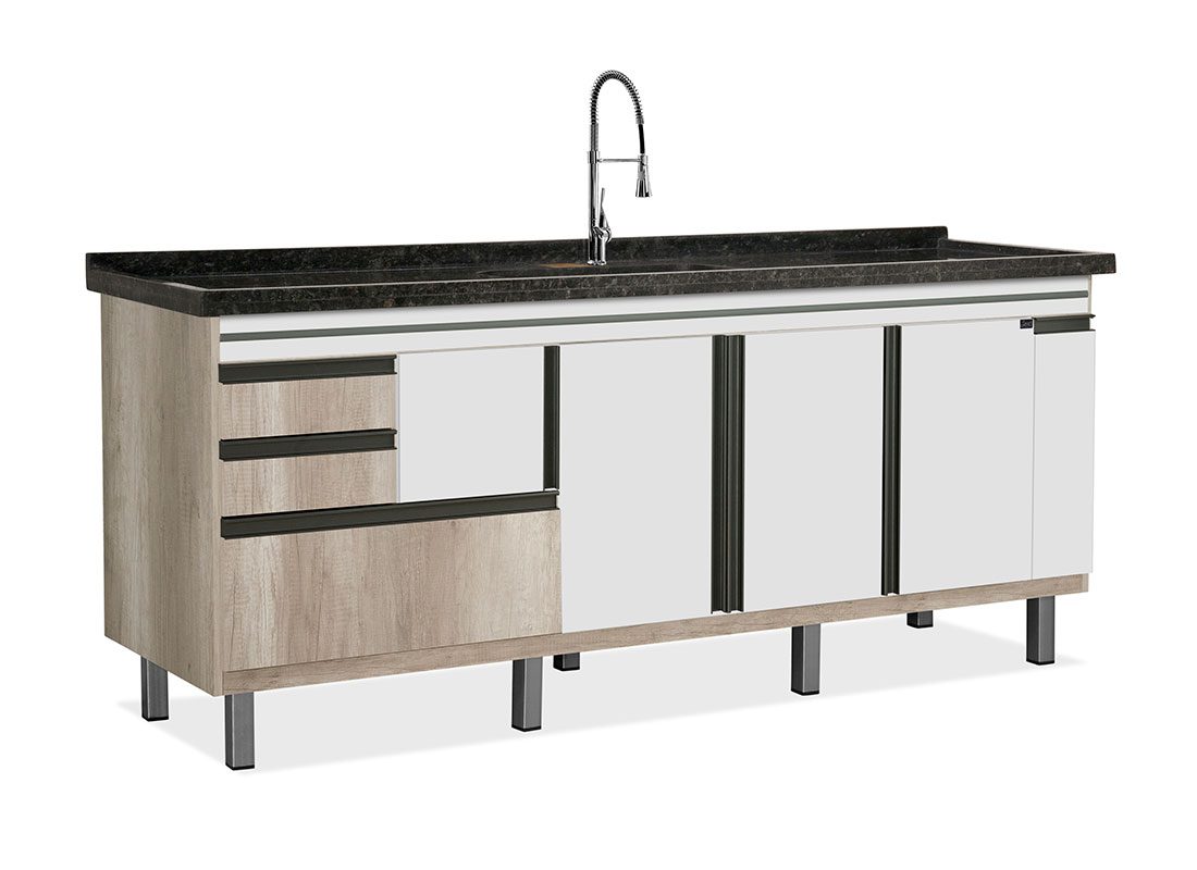 Armário Locatt New elegance Barrique / Branco