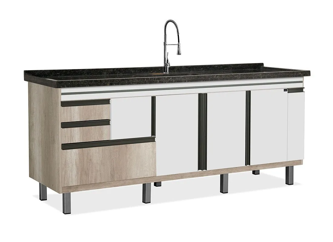 Armário Locatt New elegance Barrique / Branco
